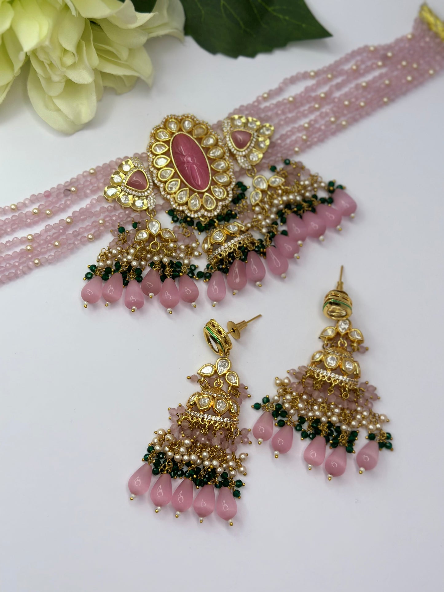 Uncut Polki kundan set