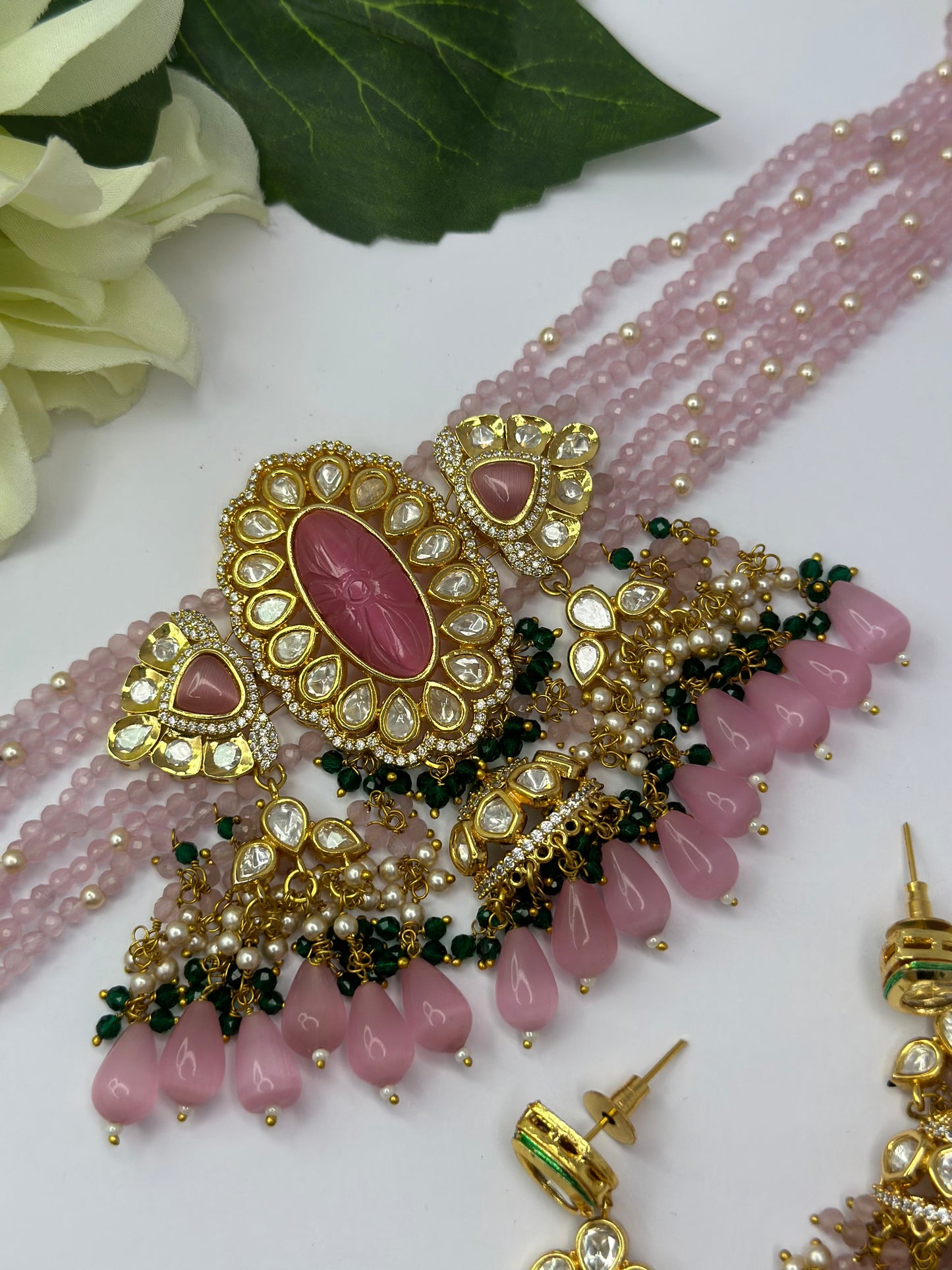 Uncut Polki kundan set