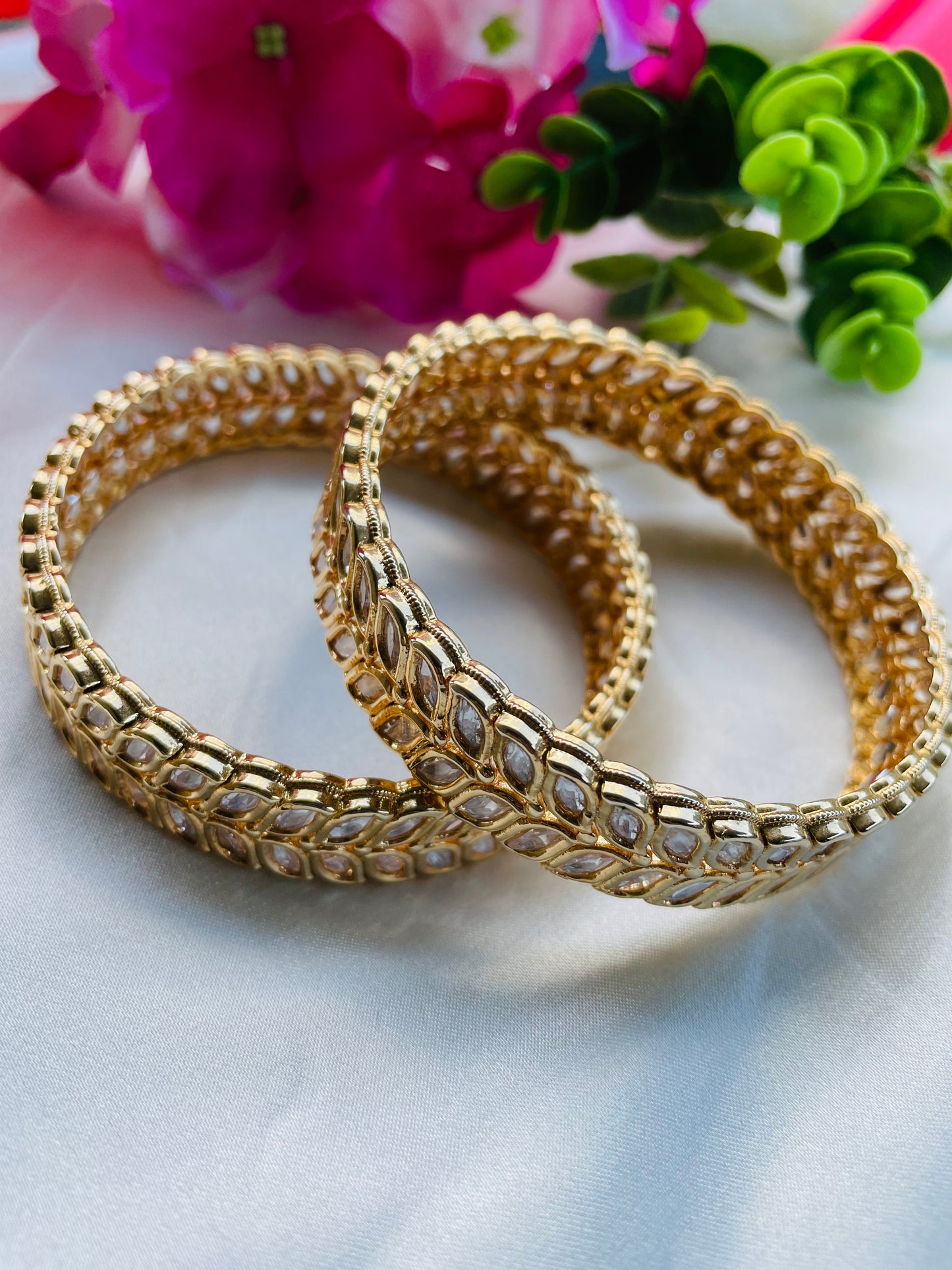 Uncut polki bangles