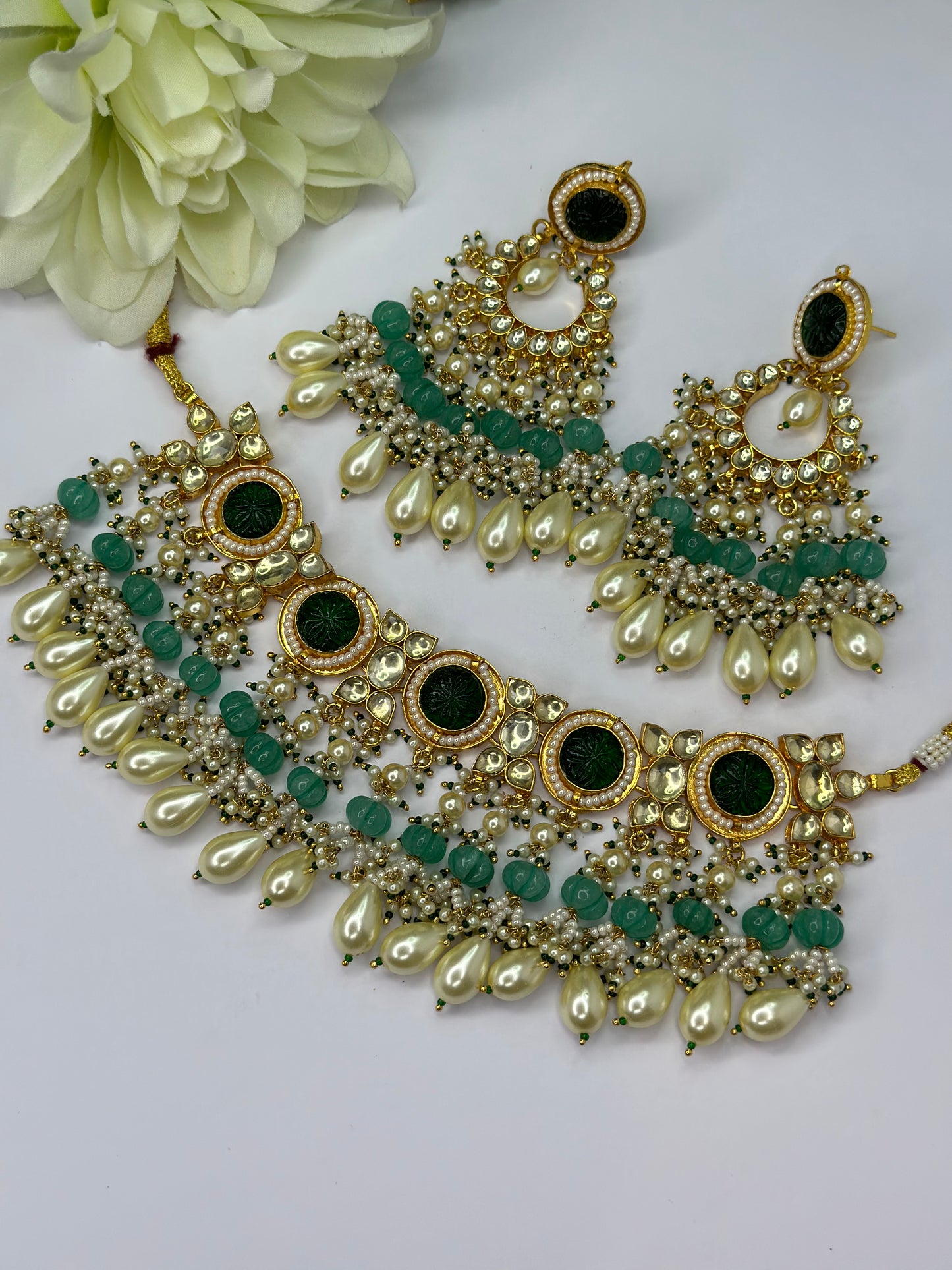 Pachi kundan set