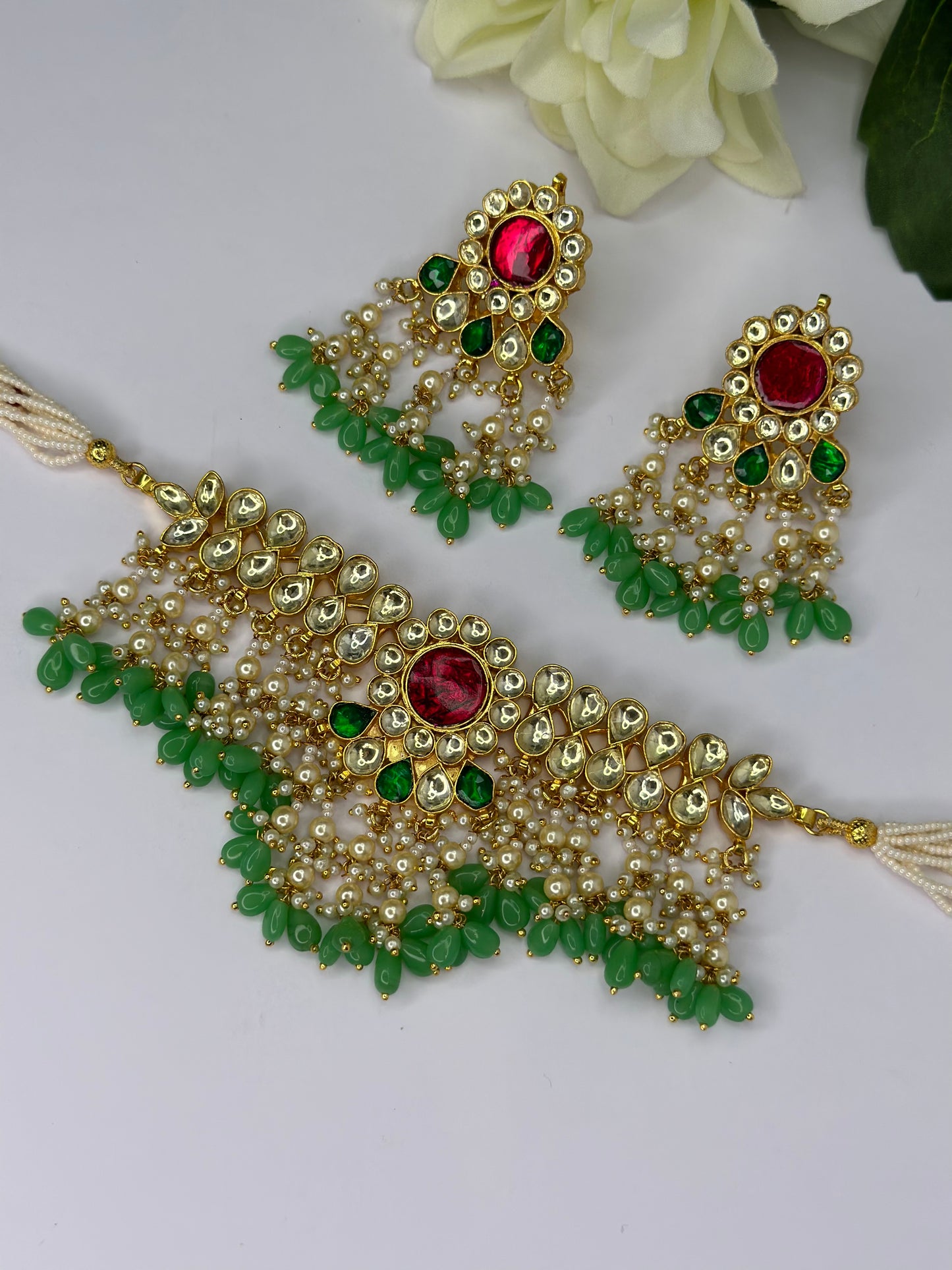 Pachi kundan set