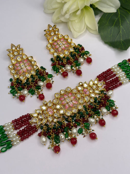 Uncut Polki kundan choker