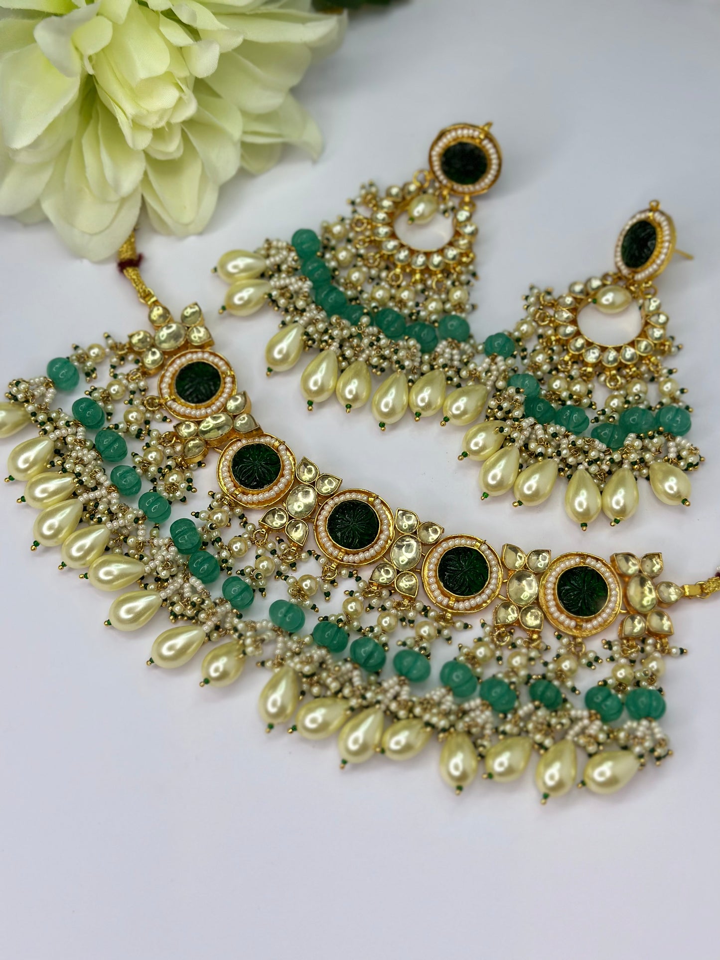 Pachi kundan set