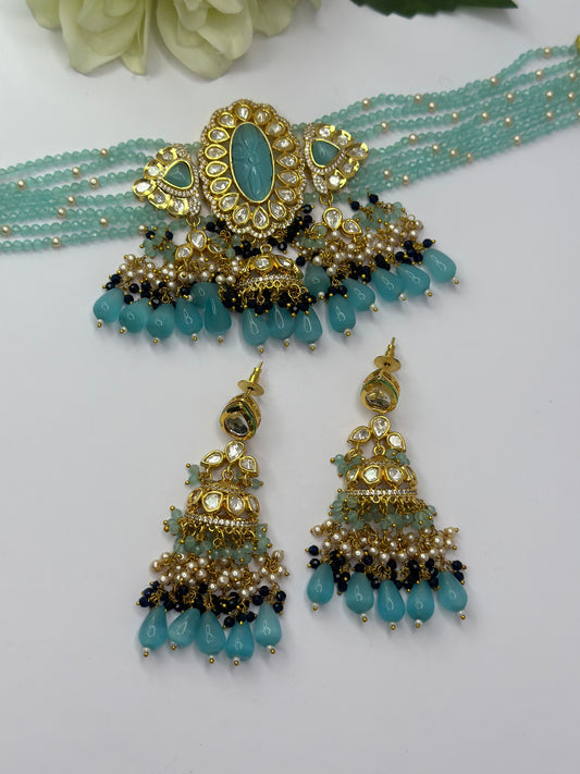 Uncut Polki kundan set