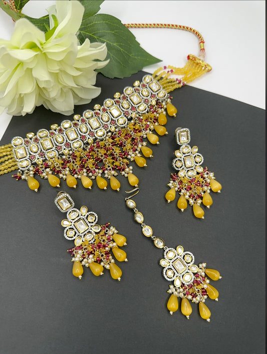 Uncut Polki kundan set