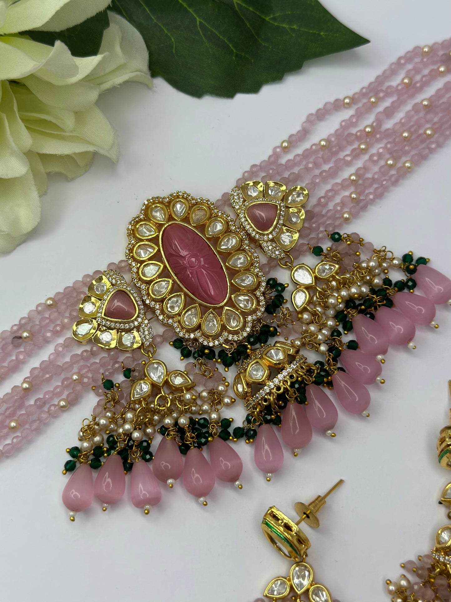 Uncut Polki kundan set