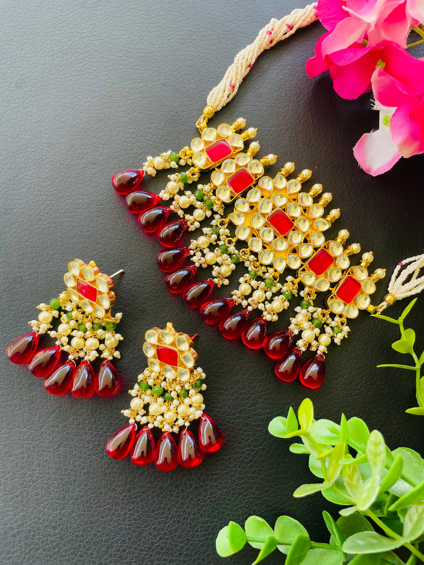 Pachi kundan choker set