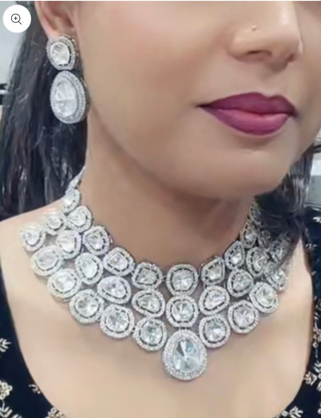 Uncut Polki kundan set