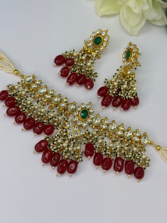 Pachi kundan set