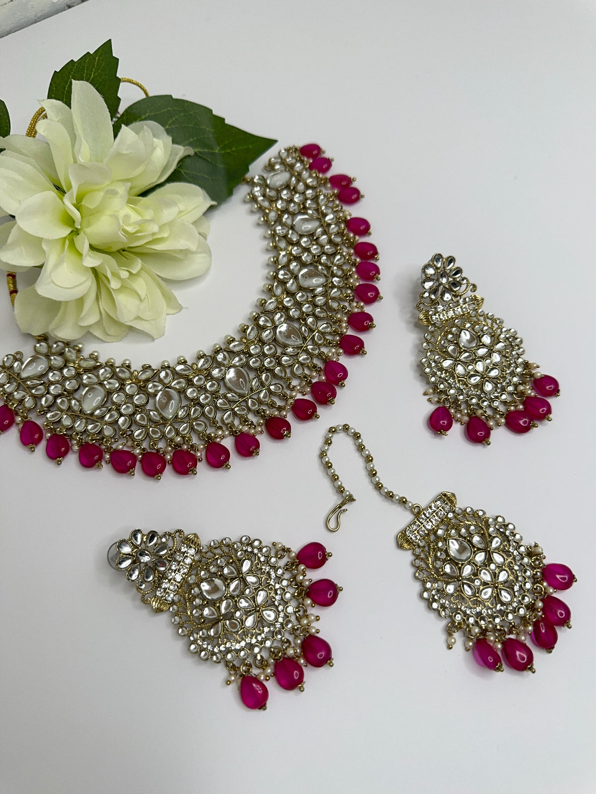 Kundan necklace set