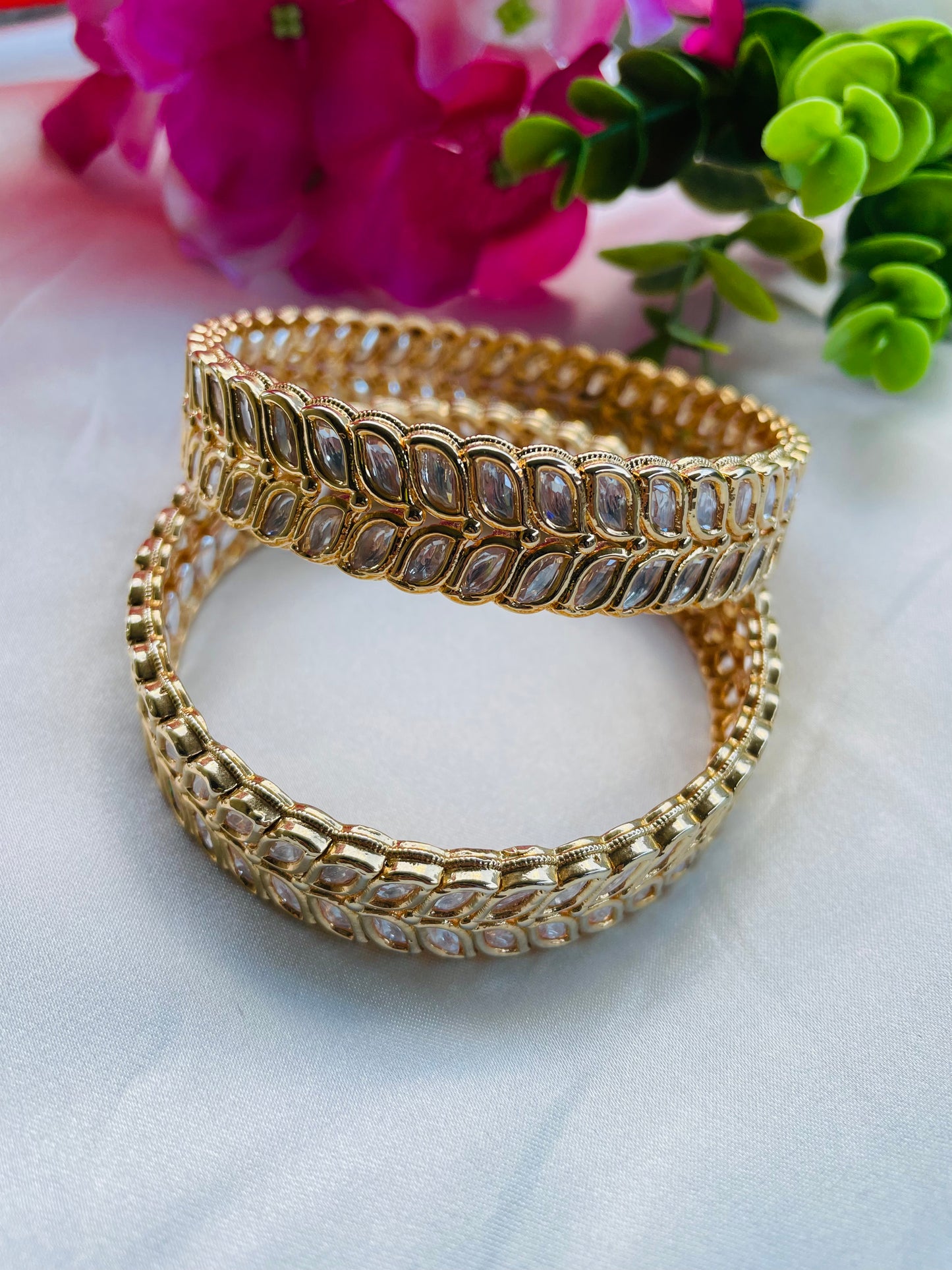 Uncut polki bangles