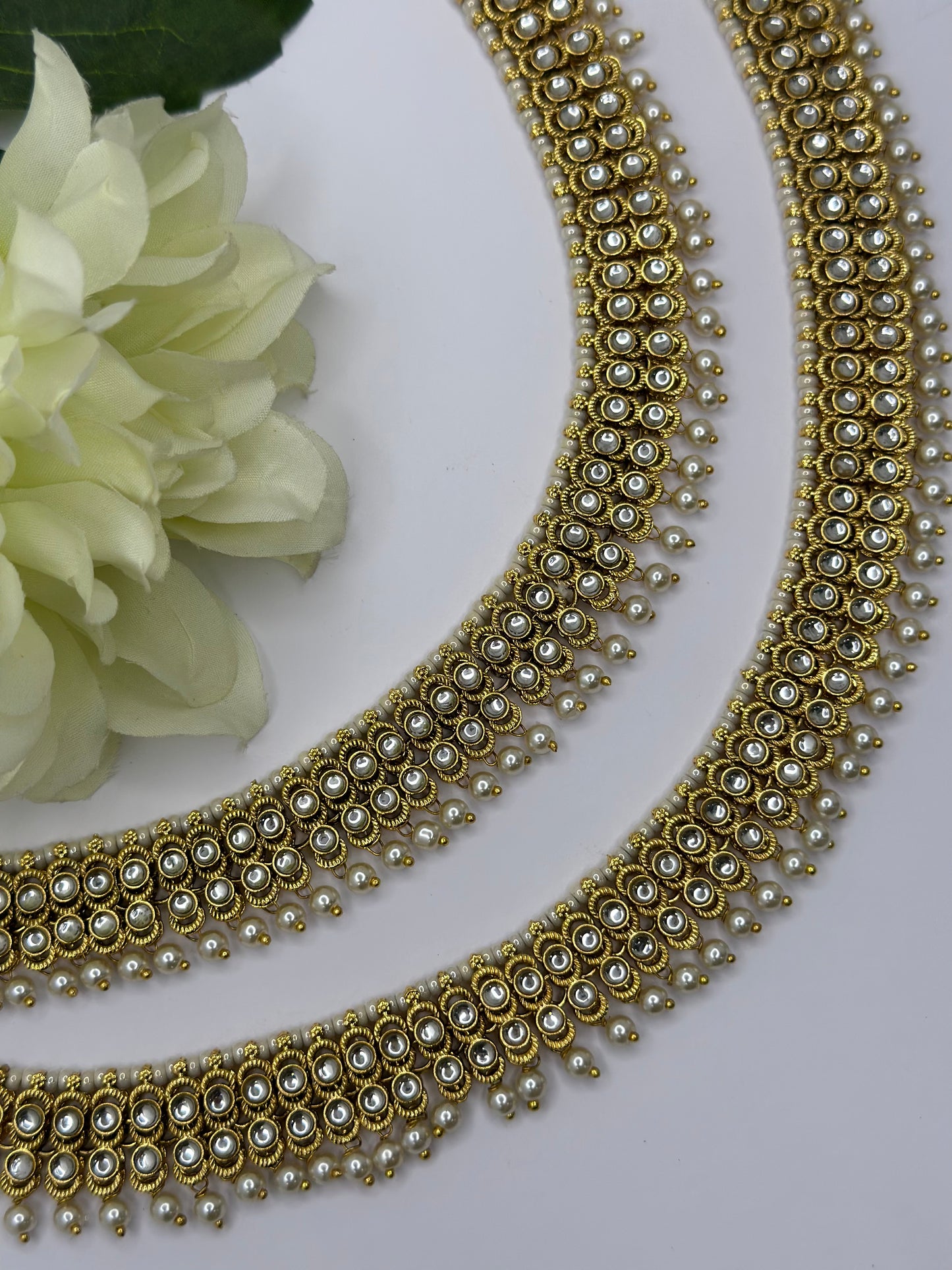 Kundan anklets