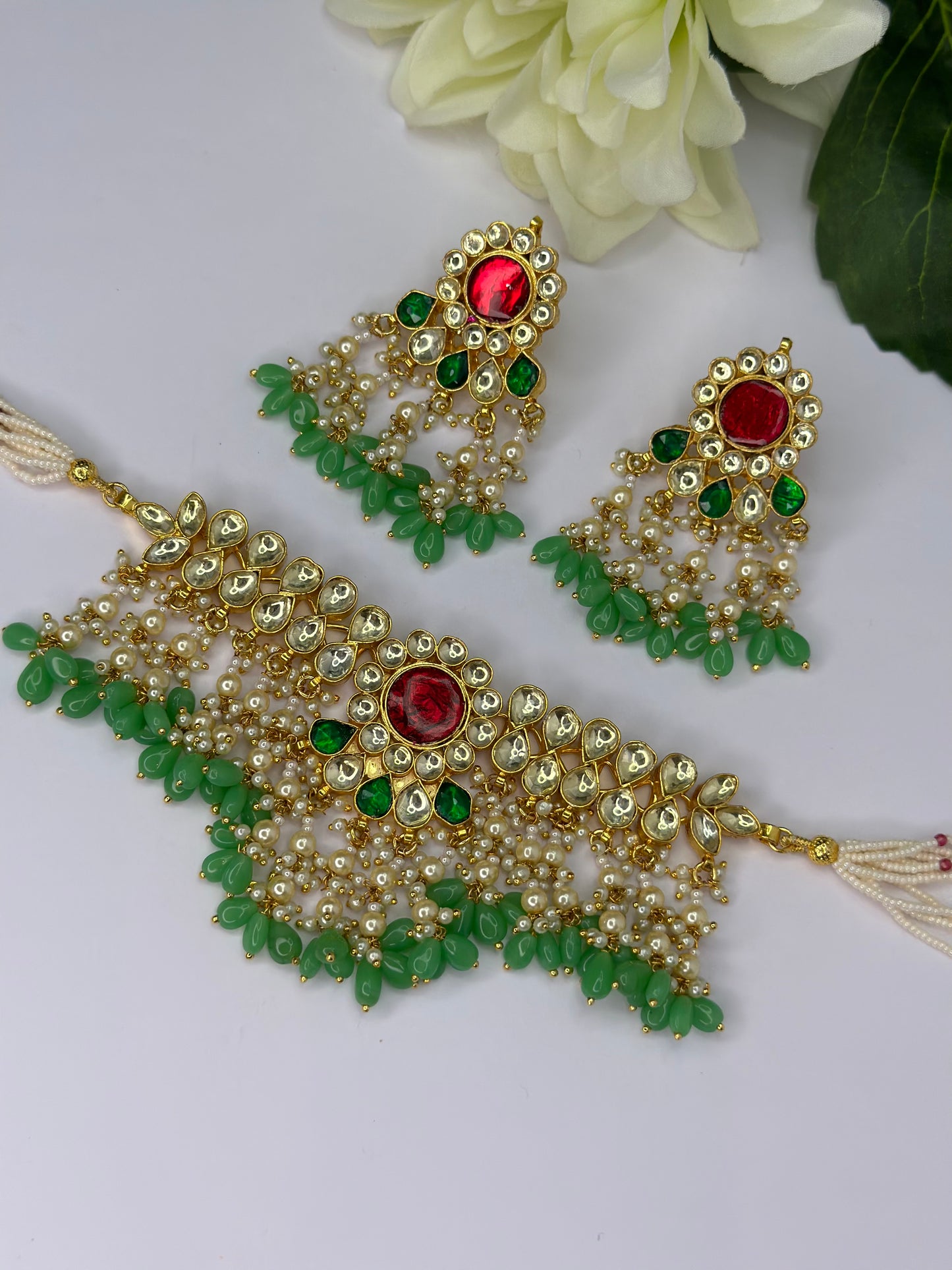 Pachi kundan set