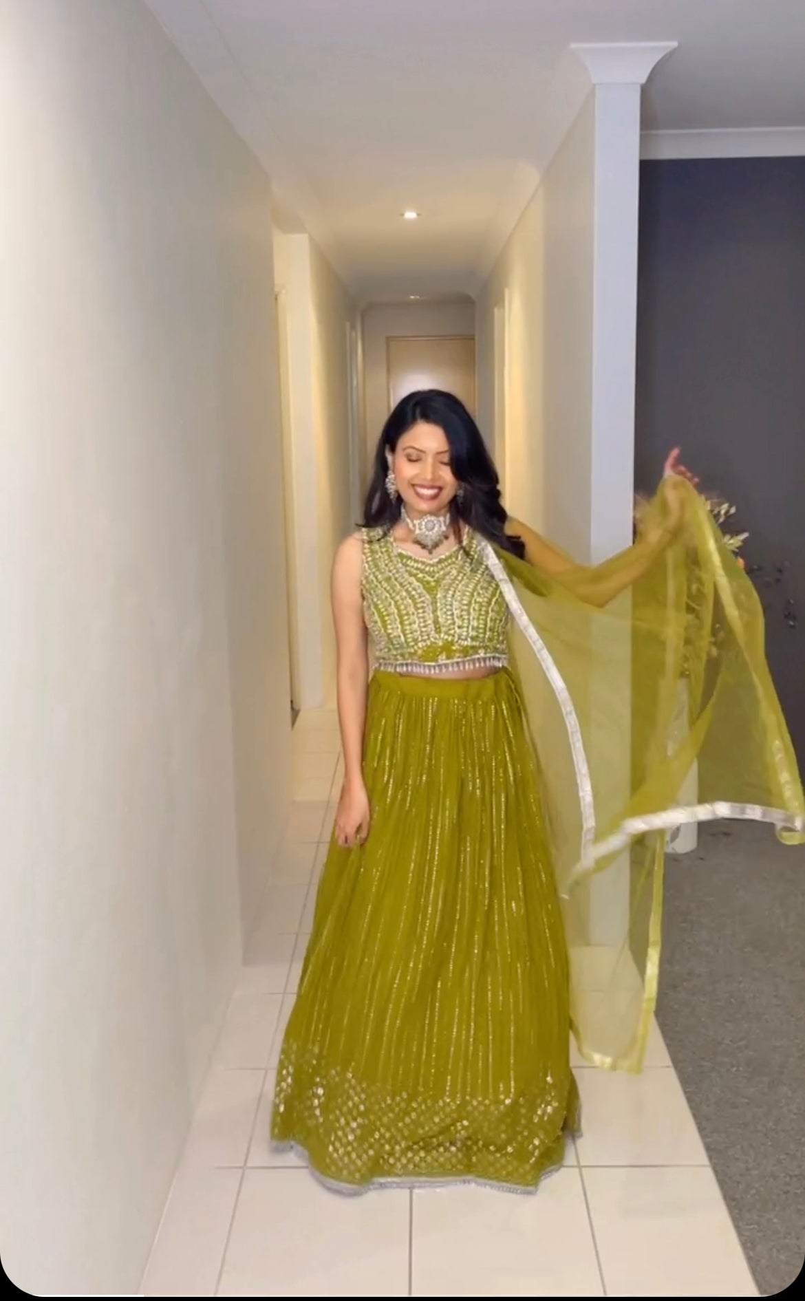 Crop top lehnga
