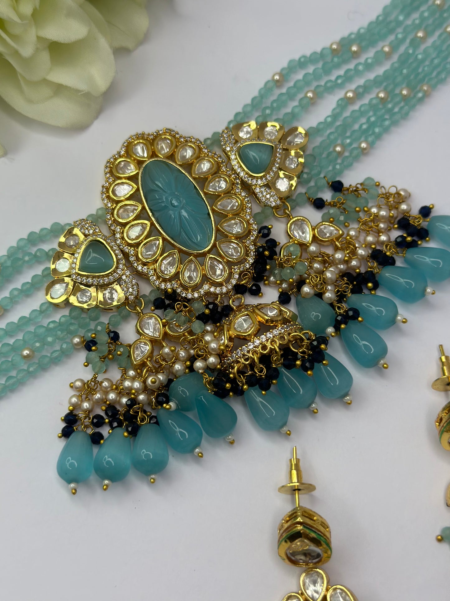 Uncut Polki kundan set