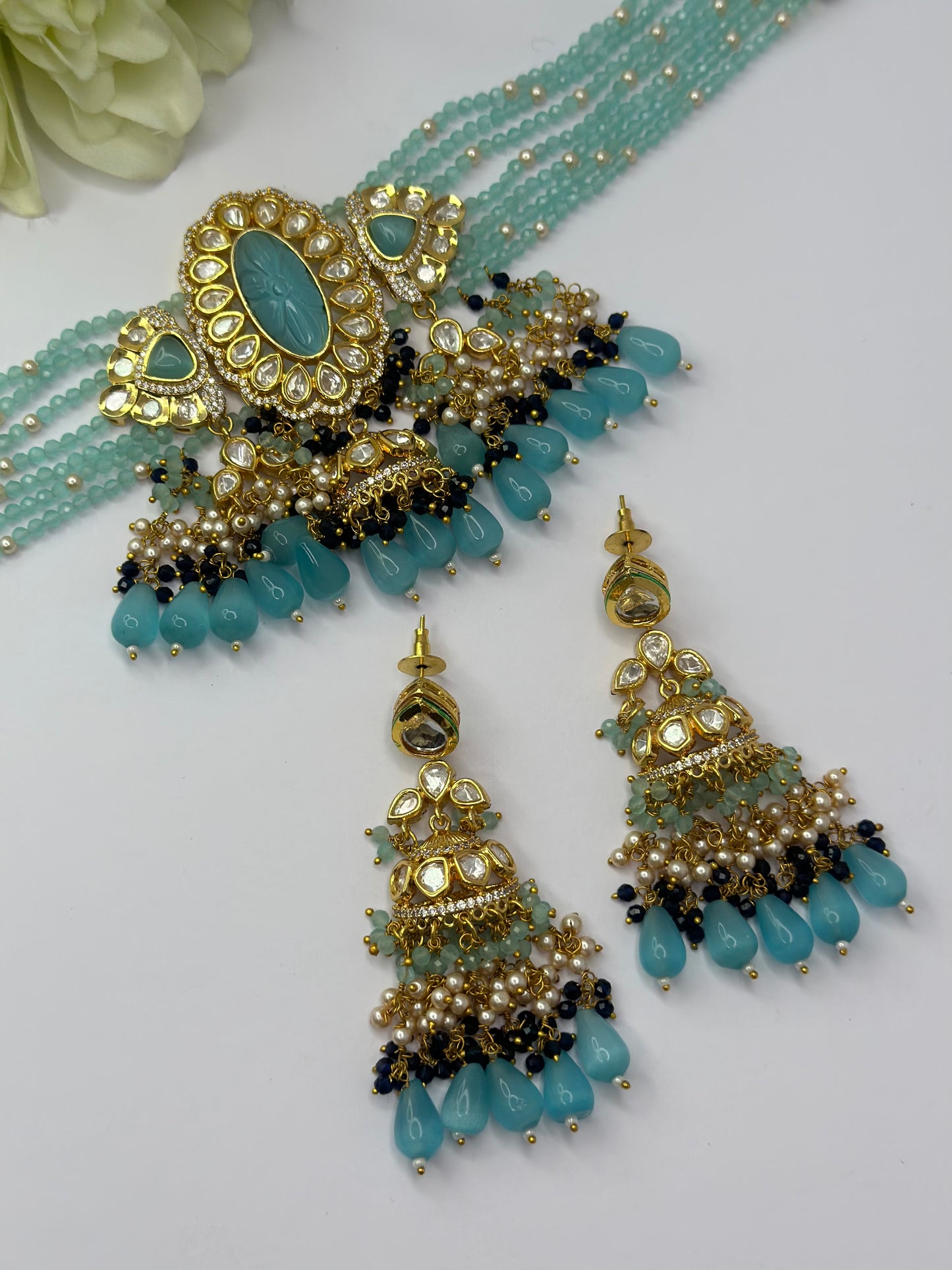 Uncut Polki kundan set