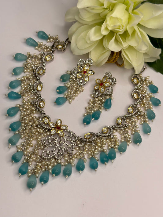 Uncut Polki kundan necklace