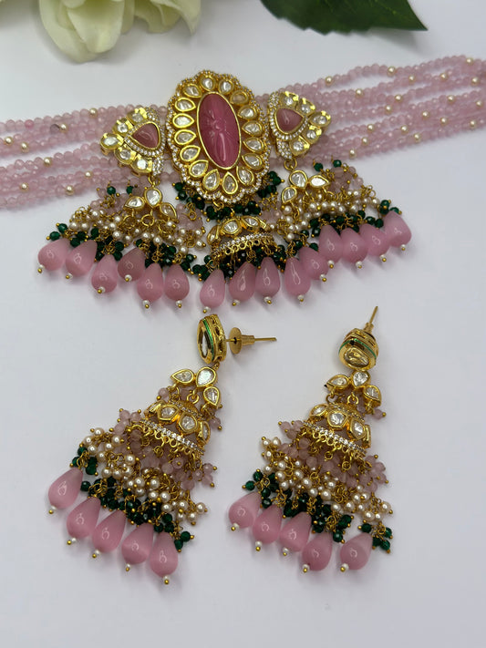 Uncut Polki kundan set